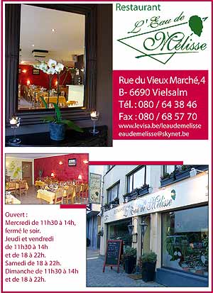 restaurant, esu, melisse,vielsalm, reduction, 5, euros, restaurant, esu, melisse,vielsalm, reduction, 5, euros,