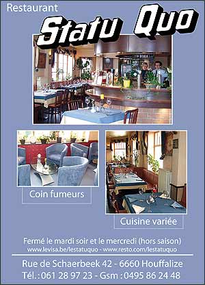 restaurant, statu, quo, houffalize, reduction, 5, euros, restaurant, statu, quo, houffalize, reduction, 5, euros,
