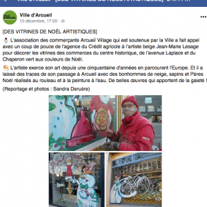 Article publié sur le site de la ville d'Arcueil par Sandra Deruère