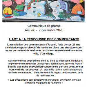 communiqué de presse du 7 décembre 2020 