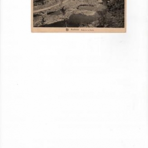 Le tournant de la route de La Roche, aux bombardements.
