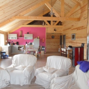 La ferme d’A Yaaz. Dans le logement "gite" pour les "hotes"