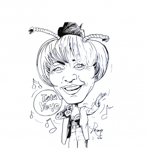 Annie Cordy caricature de Jean-Marie Lesage