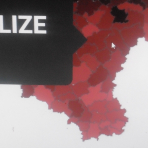 Situation au 29 octobre (plus c'est foncé, plus c'est grave). Rendeux en très clair. Puis, géographiquement, La Roche puis Houffalize sont en prolongation Est-Est-Sud - à 16 heures sur la cadran d'une montre.