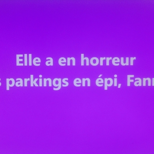 Oui, garer sa voiture sur les parkings en épi: les emplacements sont souvent étroits. 