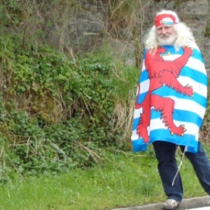 Un supporter luxembpurgeois (G. D.), Houffalize le 24.04.2016, Liege-Bastogne-Liege