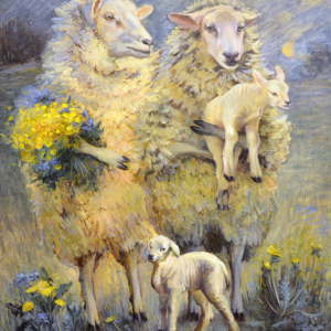 Peinture de Marie-Elise Meyers exposée à Houffalize à la salle "Aux Berges de l'Ourthe" au centre de vacance de Vayamundo