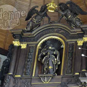 Statues de St-Roch et de St-Sébastien, église décanale Ste-Catherine de Houffalize.