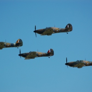 Quatre Hurricanes dont un Sea Hurricane