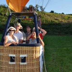 avant le depart en montgolfiere