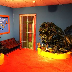 Installation : la "Maison bleue" /"Viva Frida Kahlo" © "Grand Casino Viaje" © Photo : Fabien Sebo