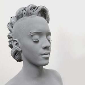 "Miriam" (gros plan du visage) © Studio Hans Op de Beeck/2024 © "SABAM"