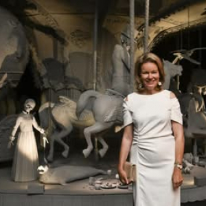 Visite de la reine Mathilde © Photo : "Photo News"/"Soir Mag"