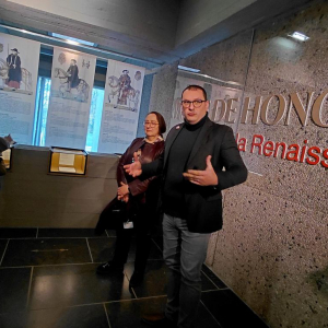 Les commissaires : Krista De Jonge ("KU Leuven") & Gilles Docquier ("Musée royal de Mariemont") © Ph. : "Sud Presse"