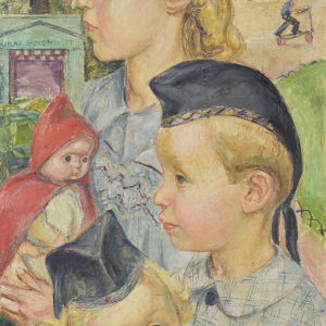 « Odile, Yves et Rémy au Rond-Point des Champs-Elysées » (Odette Pauvert/1946) © Collection particulière © Photo : Alain Leprince