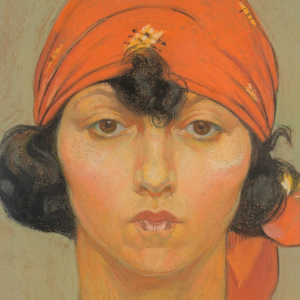 « Autoportrait au Foulard rouge » (Odette Pauvert/1926)