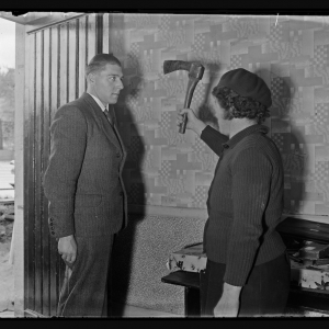 2315 Reconstitution d’un meurtre Rue des Lilas 3, Ougrée 14 octobre 1938 © Archives de l’État à Liège