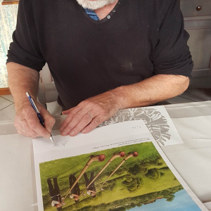 Des "tirés-à-part" avec le dessin original de l'affiche, signé Jean-Claude SERVAIS