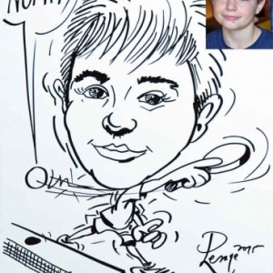 Caricature tennis de table
