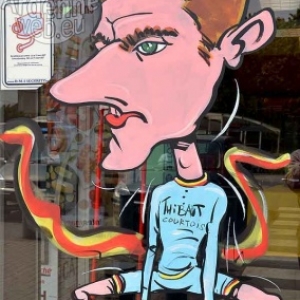 Thibaut Courtois. Euro 2016 caricature Diables rouges