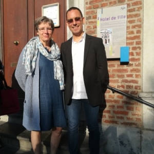 1, Spa Commerce. Le nouveau, President Jonathan Quoilin et Catherine Geyr, presidente sortante 
