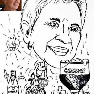 caricature minute velo et biere Chimay