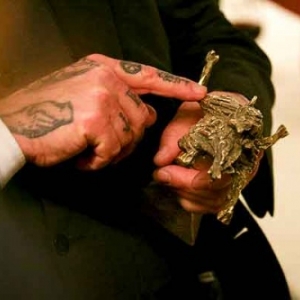 Bouli Lanners, President du Jury Officiel et un des precieux trophees