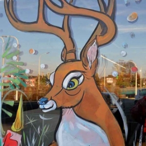 Peinture sur vitre