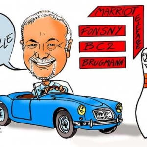 caricature mise en couleur par ordinateur