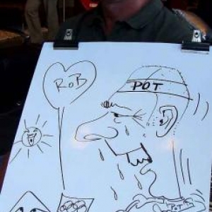 Karikaturen Pot interieur Axel-8322