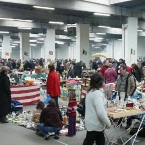 Le public nombreux deambule dans les allees