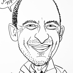 Pierre Jacquet, caricature