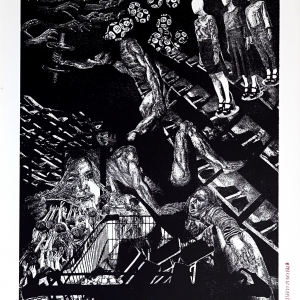 Biennale de l’Image Possible, BIP2020. Les_7_peches_du_capitalisme-Envie_I-xylographie-2020