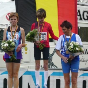 Le podium du championnat de Belgique 2009