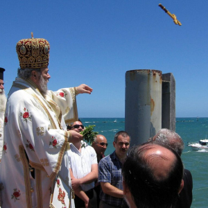 Fête de l'Epiphanie à Paphos : bénédiction de la mer