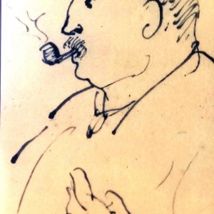Apollinaire à la pipe ( Picasso)
