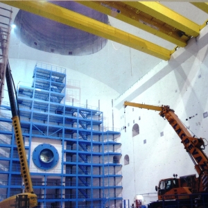 Construction du CERN près de Genève