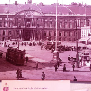 Le tram à Liège ( photo : F. Detry )