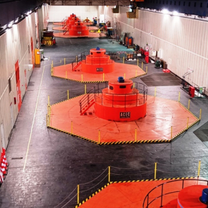 La galerie d'accès à la salle des machines ( photo F. Detry )