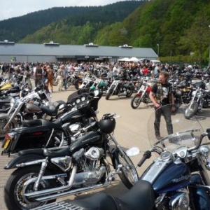Les parkings - expositions se remplissent au fil des heures