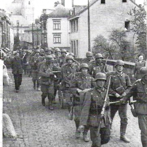 Troupes allemandes à Malmedy le 1 mai