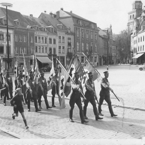 Malmedy durant l'occupation des allemands   Défilé de la NSDAP. jpg