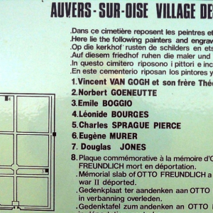 Cimetière d'Auvers sur Oise  ( photo : F. Detry )