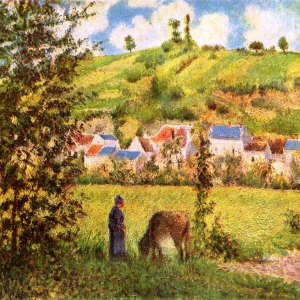 Camille Pissarro, Paysage au Valhermeil, 1880, Paris, musée d'Orsay.