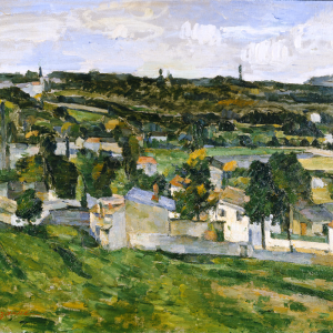 Paul Cézanne, Groupe de maisons, paysage d'île de France à Auvers-sur-Oise