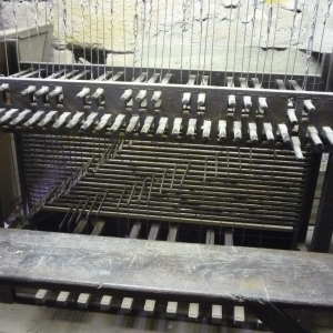 Le clavier et le pédalier du carillon  ( Photo F.Detry )