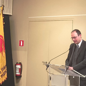 Allocution du Bourgmestre Jean-Paul Bastin ( Photo F. Detry  )