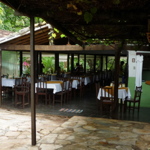 Au restaurant "Flor de Ipe" à Goias ( Photo F. Detry )