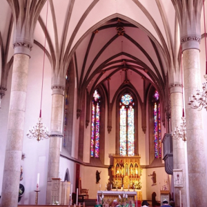 La cathédrale Saint-Florin de Vaduz ( Photo : F. Detry )