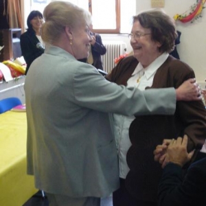 Mme DALEM, felicitee pour ses 55 ans d'activites en faveur de la cause wallonne